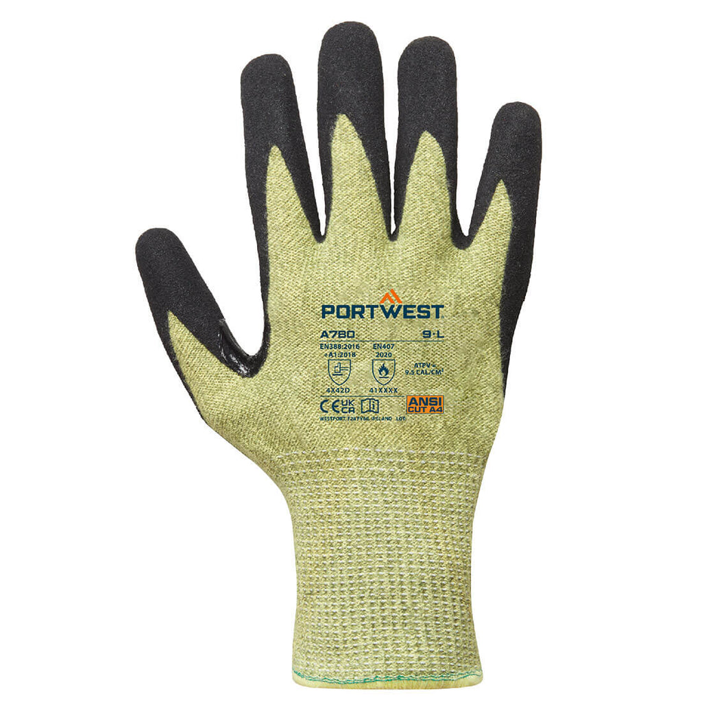 A780-FR Arc Cut D13 Level 2 Glove Green/Black