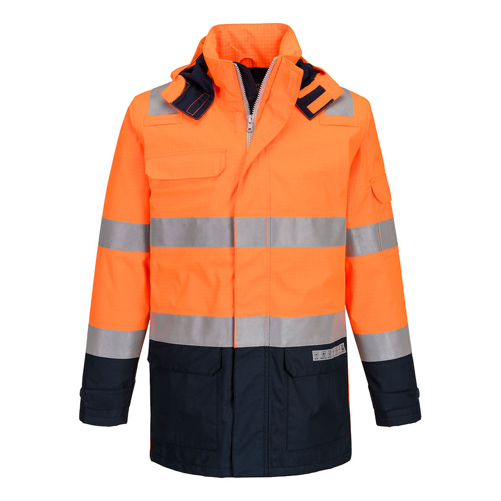 FR605 - Bizflame Rain+ Hi-Vis Multi-Norm Contrast FR Jacket
