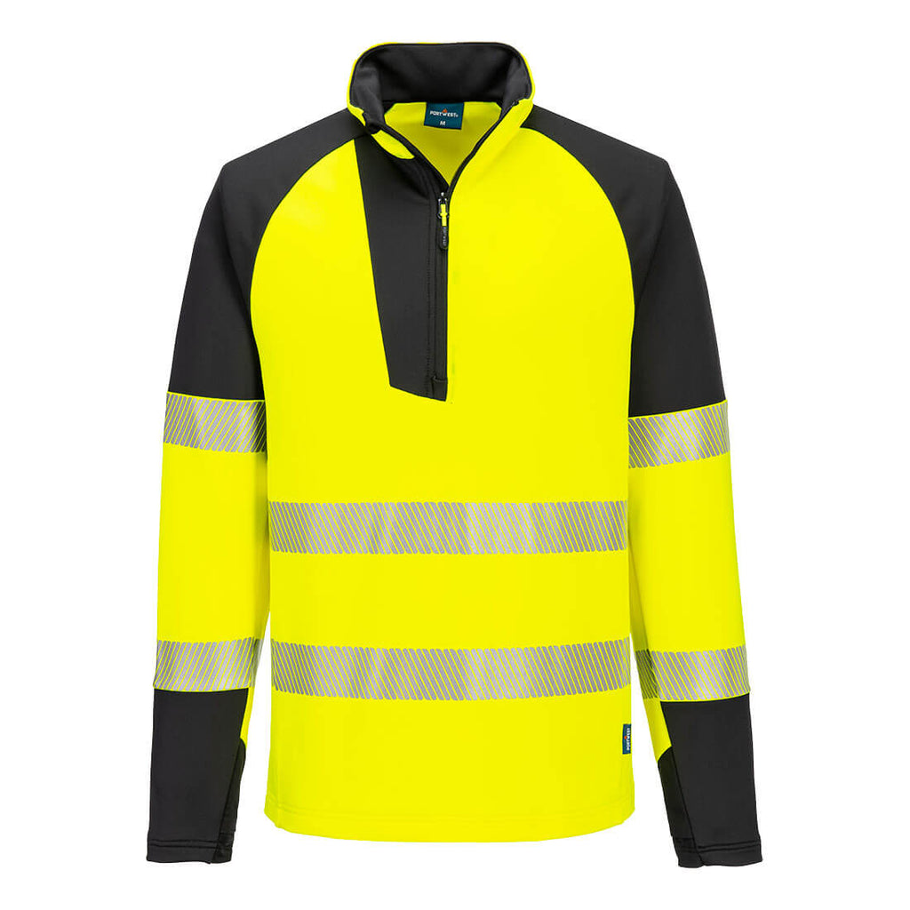 T172 -Hi-Vis 1/4 Zip Sweatshirt